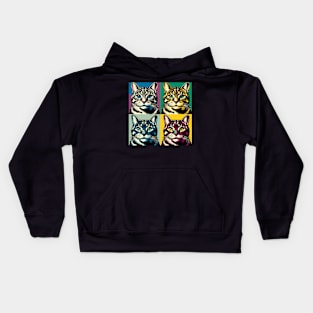 Tabby Pop Art - Cat Lovers Kids Hoodie